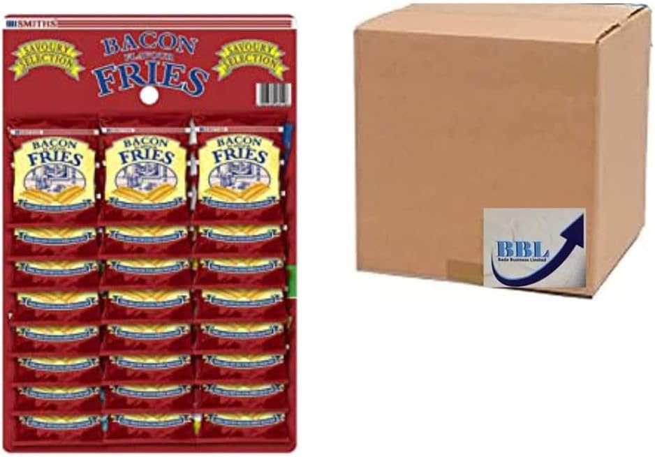 BBL Bada Business Smith's Savoury Selection Bacon Fries 24 X 24g Pub Card/ Scampi Fries 24 X 27g (BACON FRIES)