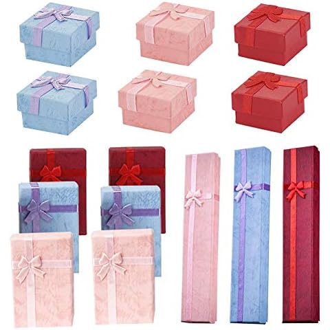 15pcs Elegant Paper Gift Boxes Set Cover