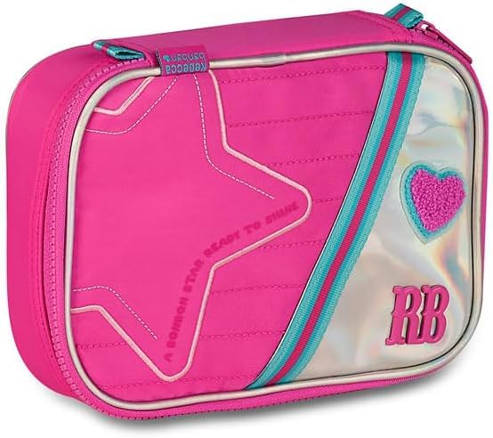 Estojo Holografico modelo RB BOX Grande Quadrado Organizador, cor (Rosa)