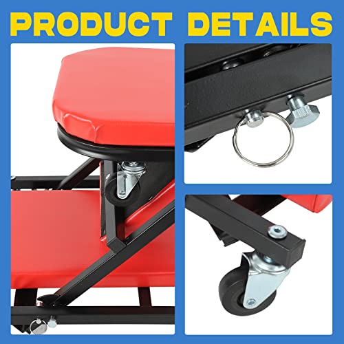 BLACKHORSE-RACING 2-in-1 Foldable Creeper Seat #TOP30