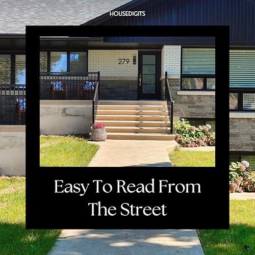 10 Inch Black Floating House Letter A – Large Modern Address Letter for Outside, ABS Weatherproof Home Sign with Mounting Template & Screws Kit by housedigits - Image 3