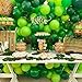 Green Balloons, 50pcs 12 Inch Different Shades Dark Green Balloons Green Latex Party Balloons for Party Decorations Patrick's Day Jungle Forest Themed Decorati