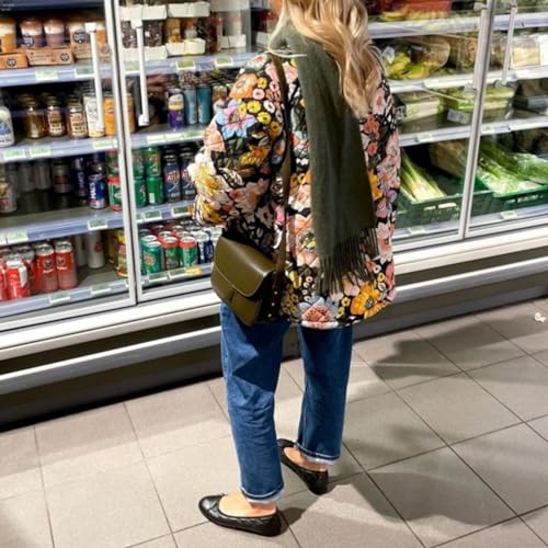 Faretumiya Women Open Front Puffer Jacket Vinatge Floral Crop Quilted Cardigan Y2k Patchwork Padded Coat Streetwear3