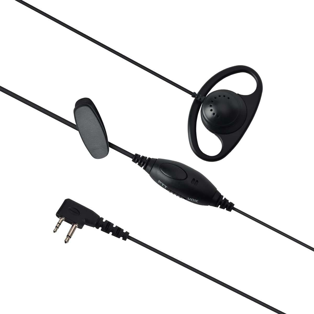 UAYESOK Auricolare Con Microfono PTT Per Midland G7/G8/G9 E Alan 39/42 - 2 Pin, Air Tube E Riduzione Rumore