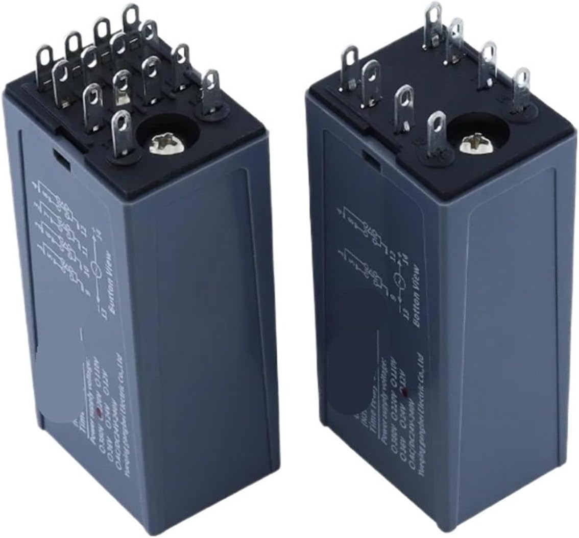 H3Y-2 4 Digital Display Time Relay Small Turn-Off Turn-On Delay Adjustable 01S-99H 220V 110V DC 24V 12V GBDQA-2 4 Gangbei(GBDQA-4 DC12V Base)