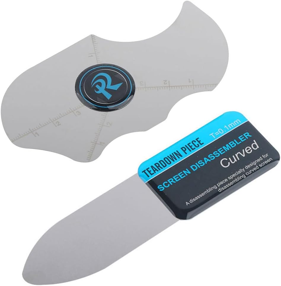 0.1mm Ultra Thin Flexible Metal Spudger Curved Screen Pry Opening Tool for Mobile Phone Laptop Disassemble Screen Repair Tools