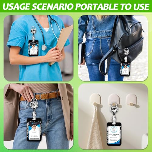 Keatou KEATOU-CP-24-07 Black Music Note Badge Holder Reel Lanyard thumb #5