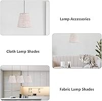 Vista 7 de Pantalla de lámpara de mesa, pantalla de araña, pantallas de tela con clip en pantallas de luz, cubierta de lámpara, pantalla de tambor, cubierta