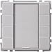 Produktbild Merten 628360 Taster 4fach plus, aluminium, System Fläche