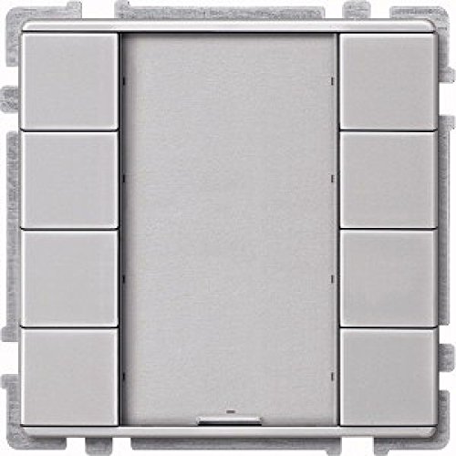 Preisvergleich Produktbild Merten 628360 Taster 4fach plus, aluminium, System Fläche
