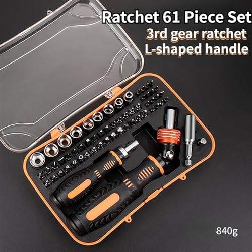 Tournevis à douille à cliquet avec embouts Torx et hexagonaux pour réparation