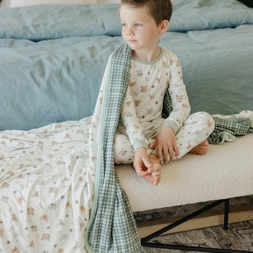 Image of Copper Pearl Jumbo 3-Layer Baby Blanket: Soft Baby Quilts for Boys and Girls | Breathable, Cozy, Toddler Blanket | Baby Quilt for Newborns | 60x72 Premium Material | Wilder