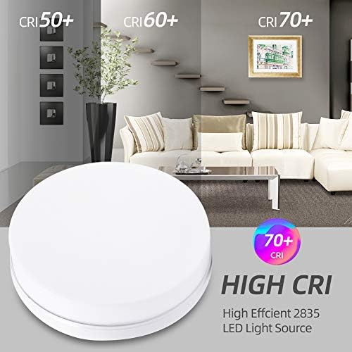 Viugreum 36W 9.1 LED Flush Mount Ceiling Light, 3240LM 3000K Warm White, Ultra-Thin Round LED Panel Down Light Lamp for Home, Office, Commercial Lighting