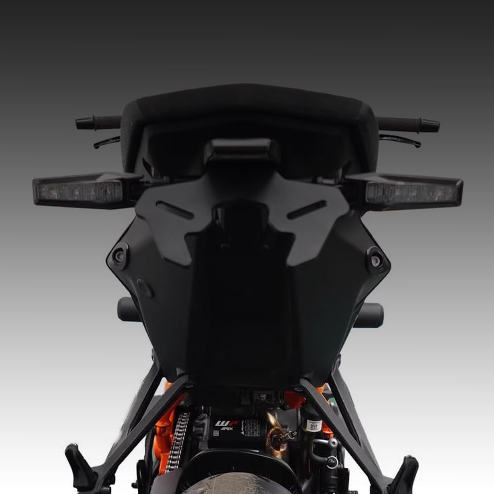 Compatible with 1390 Super Duke R 990 Duke 2024-2026 Aluminum License Plate Holder Fender Bracket Motorcycle Fender Eliminator License Plate Holder Tail Tidy (990 DUKE 2024-2026)