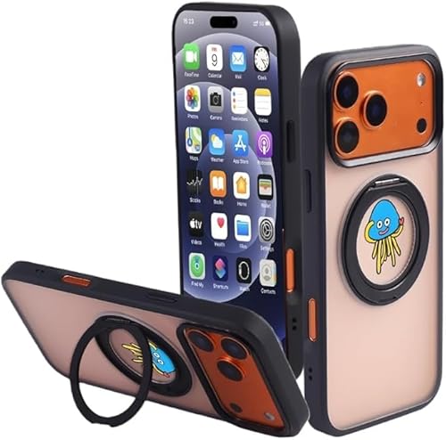 �h���N�G IPhone 17 /15/14/13/�P�[�X iPhone 17/17air/17pro/17promax�J�o�[ 360°��]CD �X�^���h�J�e�X�g �}�O�Z�[�t ���c���� �p�x���R�������ϋv�� ���� ������� ���p��,1,iPhone 17p