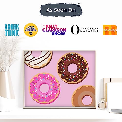 Pink Picasso Kits Paint By Number For Kids Ages 8-12 | Diy Beginner Kids Craft Kit Acrylic Paint Canvass Painting Art Kits & Wall Decor As Seen On Shark Tank | (Delicious Doughnuts) 8X10-Paint Kit Set #TOP7
