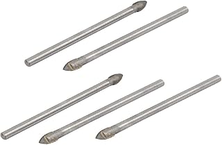 New Lon0167 4mm Tip Featured 64mm Length Metal reliable efficacy Round drill hole Triangle Head Tile Drill Bit 10pcs(id:9aa 23 71 7ff)