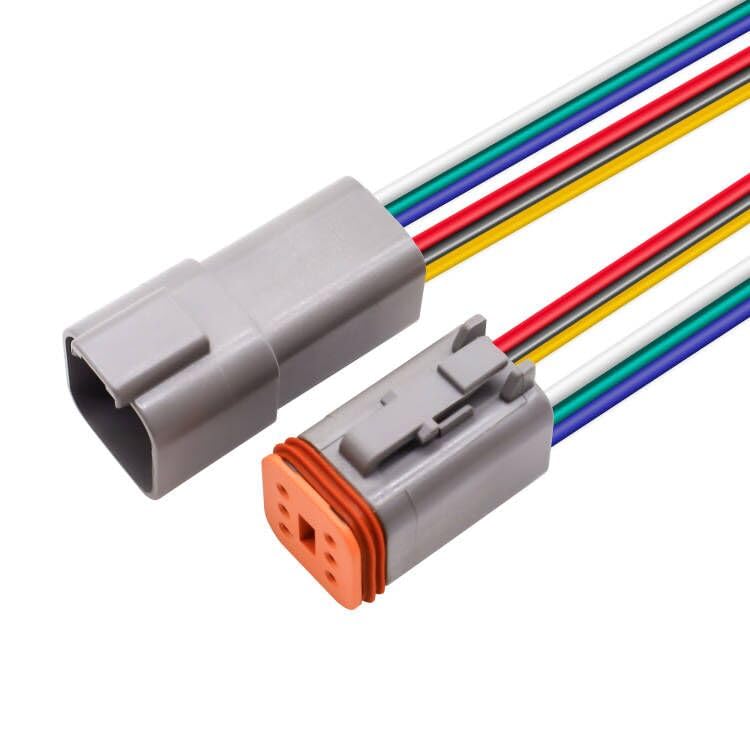 HiSport 6 Pin DT Connectors Waterproof Kit, 6 Pin Connectors Male and Female Wire for Car Truck Boat,Dt Connector 1 Sets-image-47