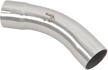 Amazon | 51mm オートバイ排気ミッドリンクパイプ スリップオン 370mm