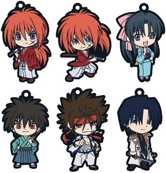 TV Anime Rurouni Kenshin -Meiji Swordsman Romantic Tan Rubber Strap Collection (Box)