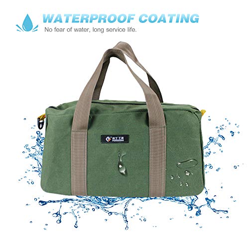Lasamot Bolsa de armazenamento de ferramentas de manutenção resistente ao desgaste grande e espessa,