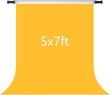 Kate 5x7ft Yellow Backdrops Solid Yellow Portrait Photography Backdrop Photo Studio Background