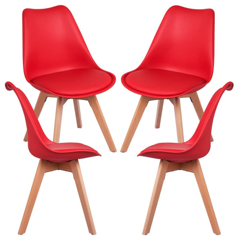 Las mejores sillas rojas comedor