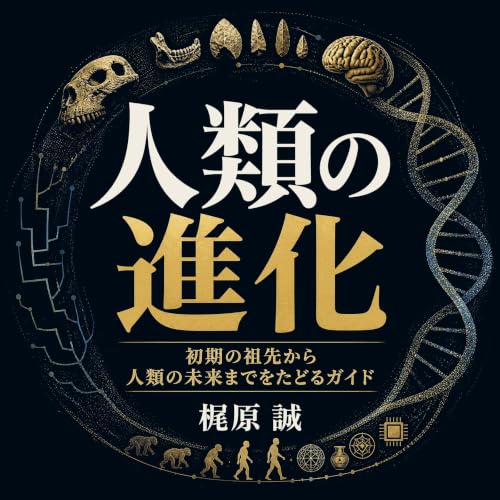 『人類の進化：初期の祖先から人類の未来までをたどるガイド』のカバーアート