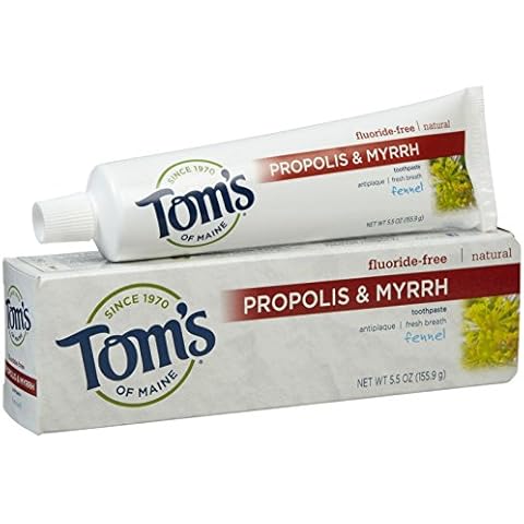 TOM'S OF MAINE - Propolis and Myrrh Toothpaste Fennel - 5.5 oz. (155.9 g) Cover