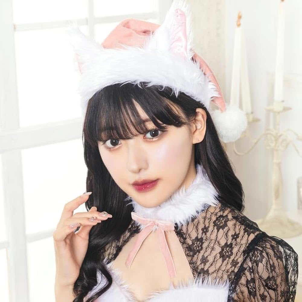 Amazon.co.jp: [キラキラ☆アイランド] クスミピンク キャット サンタ