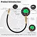 Digital Tire Pressure Gauge with Green Backlight LCD Display 3-255PSI Built-in Bleeder Valve One-Click Deflation for RVs