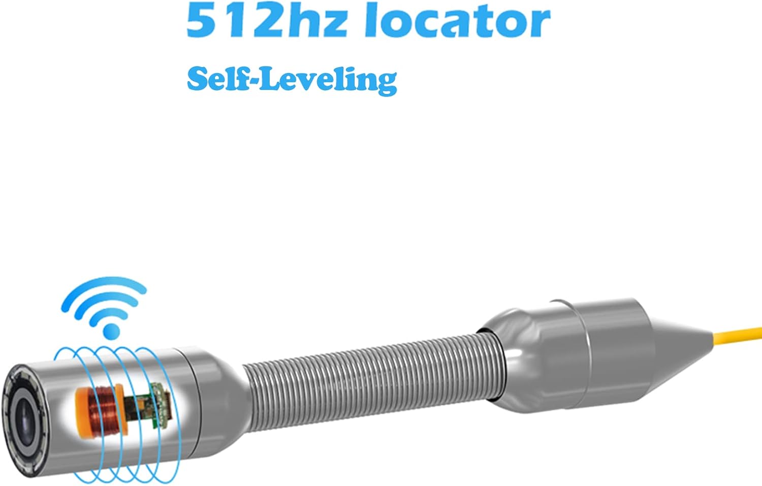 Sanyipace Sewer Camera Probe with 512Hz Transmitter & Self-Leveling Function, 12 LED Lights, 1080P FHD, IP68 Waterproof (ONLY for Sanyipace Model Number: F5800ADJKABTX, F5100DJKABTX)