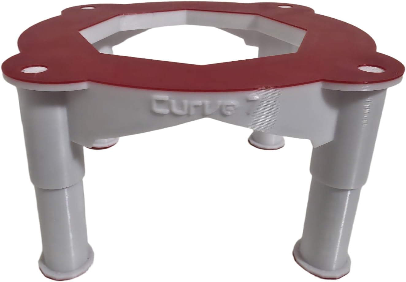 Adjustable Stand for Bubble Magus Protein Skimmers, Height 3-6cm 4-8cm 5-10cm, Custom Color Available (Curve 5/A, 3 to 6cm)