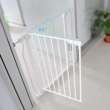 Pet Circle Metal Baby Safety Gate Isolation Door Child Steer Barrier Rail Pet Gate Steer Case - Ballaster