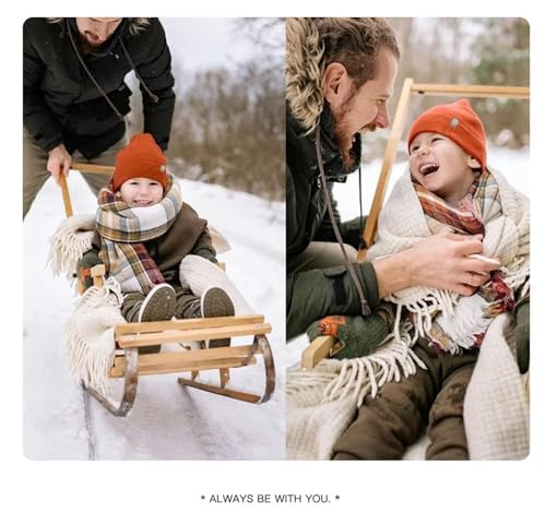 Gorro de punto infantil unisex con orejeras de invierno suaves 6
