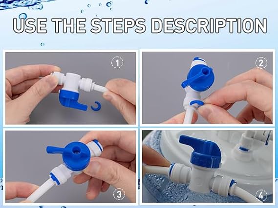 15pcs 1/4 Quick Connect Water Purifiers Tube Fittings for RO Water Reverse Osmosis System(Ball Valve+I+T Type)