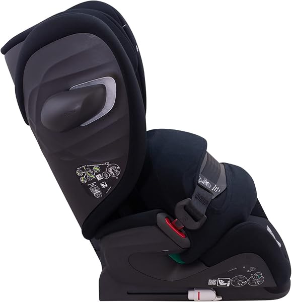 JYOKO KIDS Rivestimento per accessorio di seggiolino auto in cotone Compatibile con Cybex Pallas G I-SIZE (Accessorio, BLACK SERIES) - 3