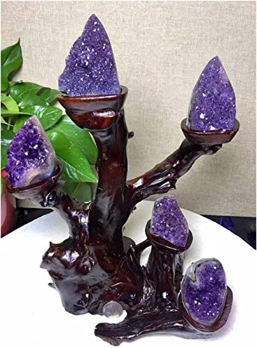 Minerales piedras natural amethyst limpieza del tesoro en casa 4