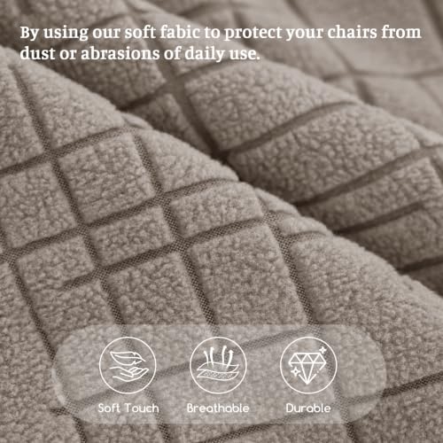 Image of FUANGUI Bar Stool Covers Set of 2, Stretch Bar Stool Seat Covers
