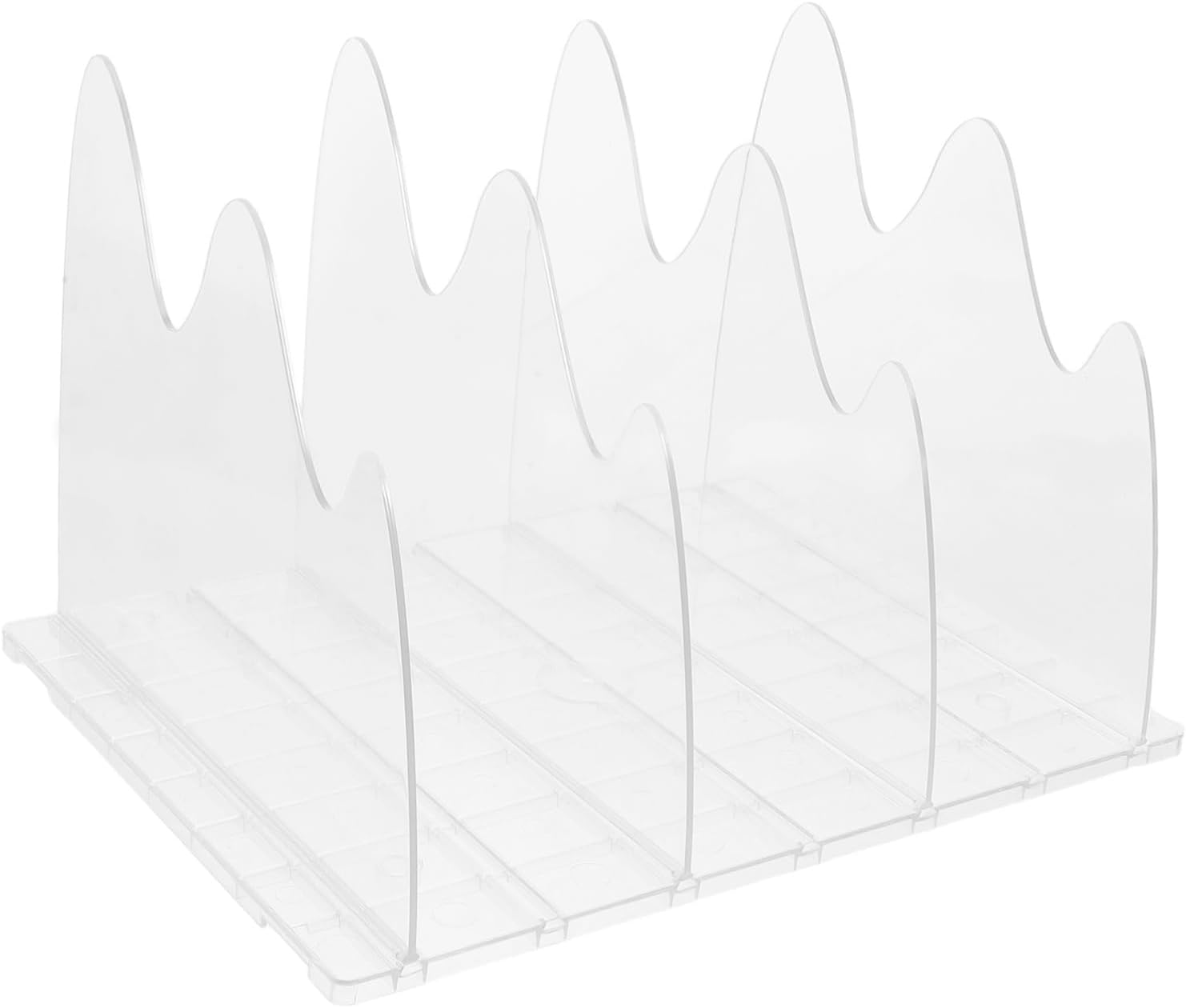 Holibanna Adjustable Shelf Dividers for Closet Organization Clear Handbag and File Storage Separators Creative Plastic Organizer for Home Office and School Use