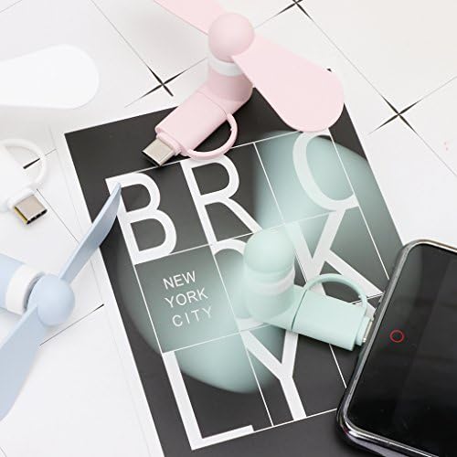 Buwei 2in1 Type C Micro USB Mini Fan Cooler for Samsung Xiaomi Huawei HTC Cell Phone