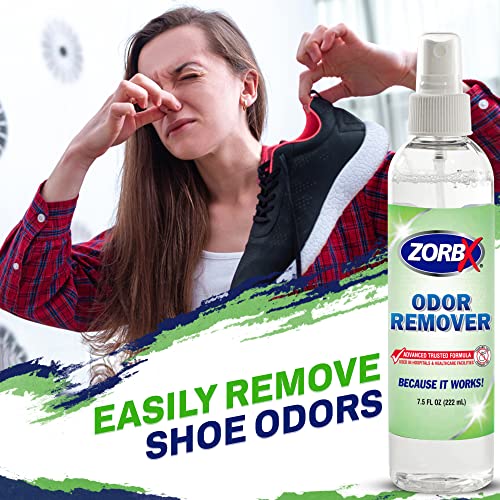 Zorbx Strong Odor Remover Spray - Unscented Odor Eliminator Spray For Pet, Urine, And Shoe | Stronger Deodorizer Spray, Pack Of 4 (7.5 Oz Each) #TOP6