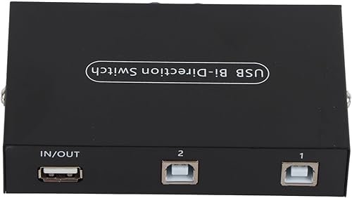 Miniatura 6 de ASHATA Interruptor para compartir periféricos USB 2.0, 24 puertos USB 2.0, interruptor de intercambio manual para impresora de PC, escáner,