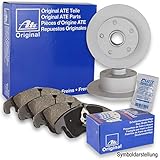 für Renault Kangoo ATE Bremsscheiben 274mm + Radlager & ABS-Ring + ATE Bremsbeläge hinten Bremsenset