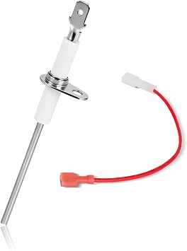 903600 Furnace Flame Sensor Rod with Wiring Harness, Compatible with Nordy-ne Inter-therm M2 M3 G6 Furnaces, Replace 632396 632143 632316