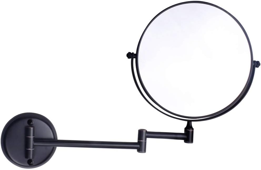 Bathroom Makeup Mirrors Wall Mounted Magnifying Sturdy Double Sided Adjustable Cosmetic Shaving Vanity Extendable Swivel(7X)