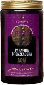 Parafina bronzeador acelerador de bronzeado Duotrato 830g (Açaí)