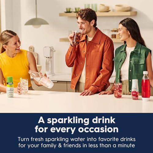 SodaStream - Terra Sparkling Water Maker | VALUE BUNDLE | CQC CO2 system | Includes 2x CO2 Cylinders, 3x 32 Fl Oz Dishwasher Safe Bottles, 2x Bubly Flavor Drops | Combine with Pepsi Flavors | Black image 6