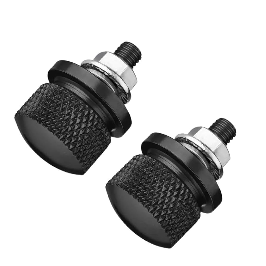 Viti Per Sedile Moto In Alluminio Cromato - Kit 2 Pezzi Con Dadi E Clip - Foto 11