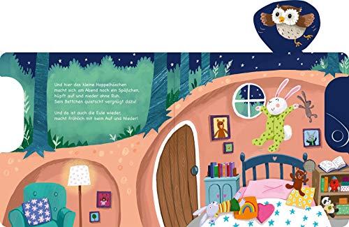 Schuhu, schuhu, nun schlaf auch du!: Schieber und 11 Sounds | Ein innovatives Schieber-Soundbuch für die Kleinsten ab 18 Monaten